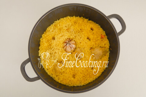 Плов с курицей. Шаг 15