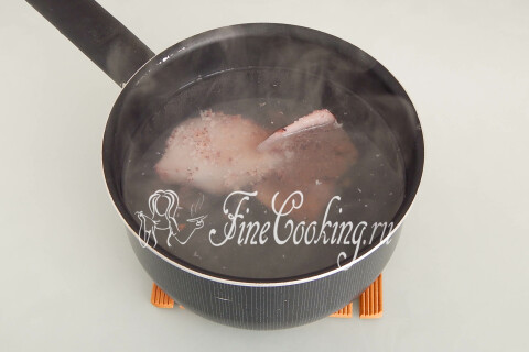 Праздничный салат с креветками, кальмарами и икрой (Морская жемчужина). Шаг 3