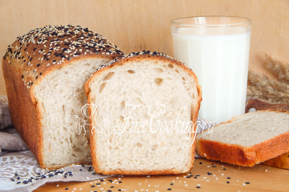 белый хлеб на ржаной закваске