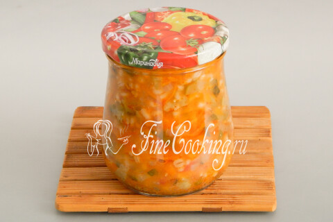 Рассольник с перловкой и свежими огурцами на зиму. Шаг 14