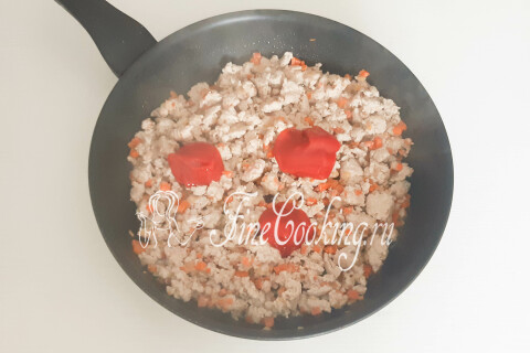 Жареный рис с мясом и овощами