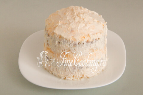 Салат Пасхальный кулич (с рыбными консервами). Шаг 13
