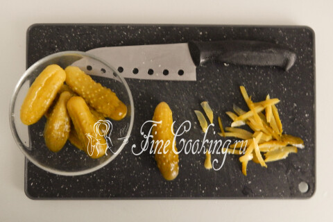 Салат с куриными сердечками. Шаг 6