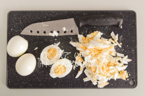 Салат с куриными сердечками. Шаг 10
