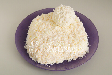 Салат Снеговик на Новый год. Шаг 16