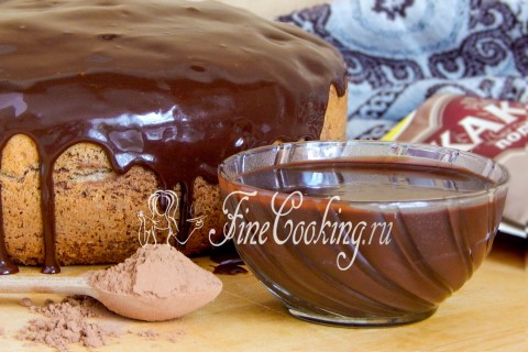 Шоколадная глазурь из какао и молока. Шаг 7