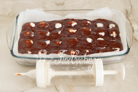Шоколадно-творожный пирог Лисьи норы. Шаг 13