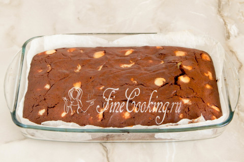 Шоколадно-творожный пирог Лисьи норы. Шаг 14
