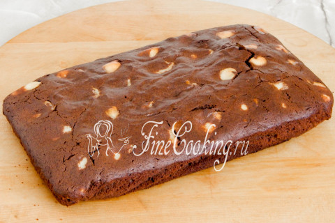 Шоколадно-творожный пирог Лисьи норы. Шаг 15