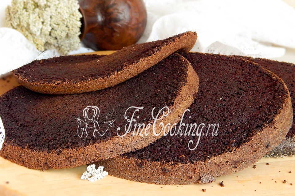 Шоколадный бисквит на кипятке в мультиварке пошаговый рецепт
