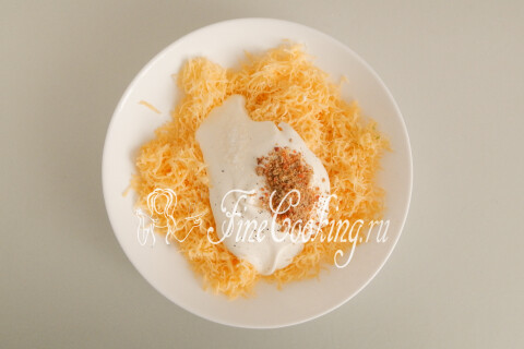 Скумбрия с сыром, запеченная в духовке. Шаг 3