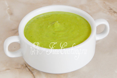 Суп-пюре из зеленого горошка. Шаг 8
