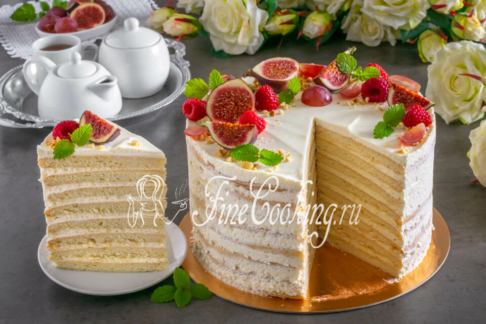 Торт Сметанник – Любимый торт по рецепту Бабушки Эммы