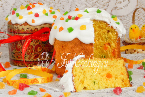 Творожный кулич. Шаг 20