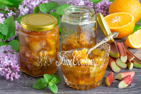 Варенье из ревеня с апельсином на зиму. Шаг 15