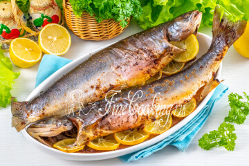 Вкусный голец, запеченный в духовке