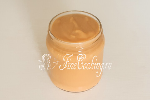 Яблочное пюре Неженка с вареной сгущенкой на зиму в домашних условиях. Шаг 7