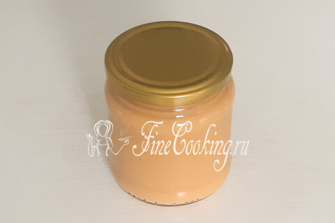 Яблочное пюре Неженка с вареной сгущенкой на зиму в домашних условиях. Шаг 8