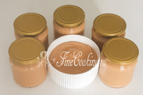 Яблочное пюре Неженка с вареной сгущенкой на зиму в домашних условиях. Шаг 9