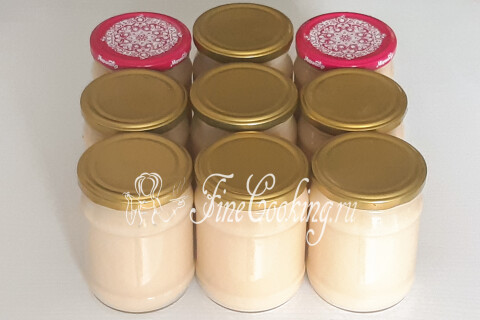 Яблочное пюре Неженка с вареной сгущенкой на зиму в домашних условиях. Шаг 10