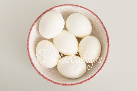 Яйца с печенью трески. Шаг 3